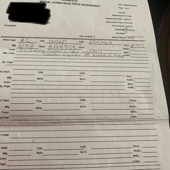 Mikeala wedding dress and belt - Picture 11 of 12